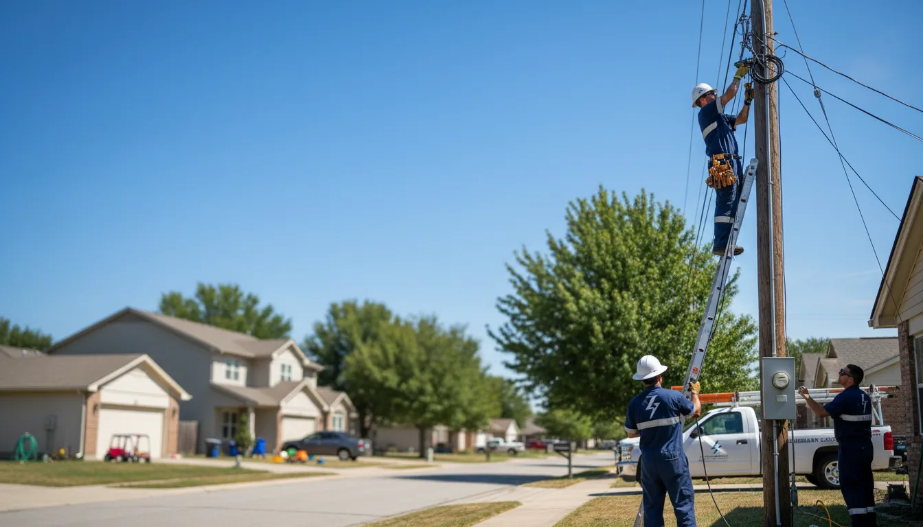 Residential electrician providing installation services in Livonia, LA